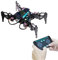 Adeept Quadruped Spider Robot Toy Kit for Raspberry Pi 4 3 Model B+ B STEM Crawling Robot OpenCV Tracking Self-stabilizing based on MPU6050 Gyro Sensor DarkPaw Bionic with PDF Tutorial