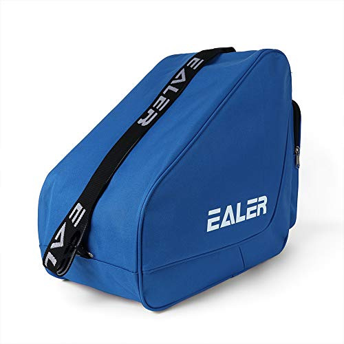 EALER Borsa per il trasporto di pattini da hockey su ghiaccio resistente, tracolla regolabile, blu