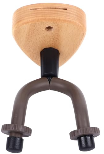 Crochet Mural pour Cintre de Guitare, Large Application, Base en Bois de Hêtre Peu Encombrante, Support Mural de Guitare et Minimaliste pour Violons (Style commun)