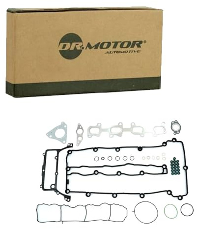 DR.MOTOR AUTOMOTIVE DRM122202 Kit guarnizioni Testata con guarnizione coperchio valvole con guarnizione tenuta stelo valvola senza guarnizione testata con guarnizione(i) collettore aspirazione con