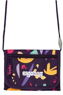 ergobag Brustbeutel Geldbeutel, Mini Portemonnaie mit Kleingeldfach, Sichtfenster für Mädchen und Jungen