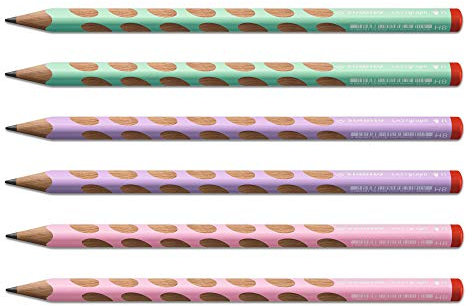 STABILO - Ergonomischer Dreikant-Bleistift für Rechtshänder - EASYgraph in pastellgrün