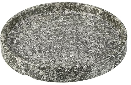 M METERXITY Plant Saucer - Round Ceramic Drip Tray Drainage Apply to Outdoor/Garden Planter Pots (4.5 Inch, Marble)