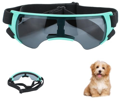Dog Goggles,Dog Sunglasses,Sunglasses for Small and Medium Dogs,Eye Protection Puppy Glasses,Anti-UV Dog Sunglasses,Waterproof Windproof Pet Goggles,for Driving/Outdoor Activities(Blue)