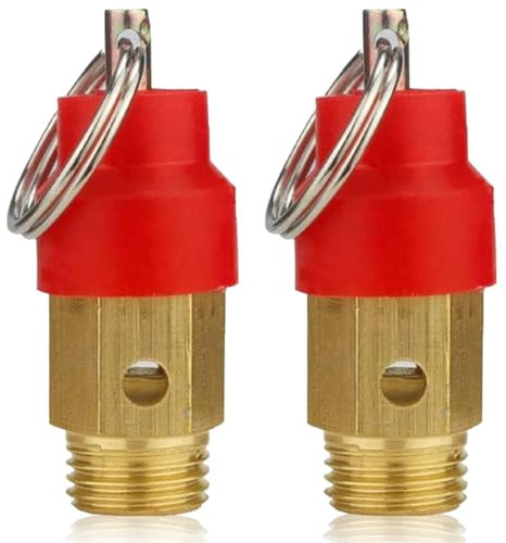 GXGM Regolatore di pressione per compressore in ottone da 2 pezzi，Accessori compressore aria con filettatura esterna 8 bar 1/8 pezzi di ricambio per compressore ，Riduttore di pressione