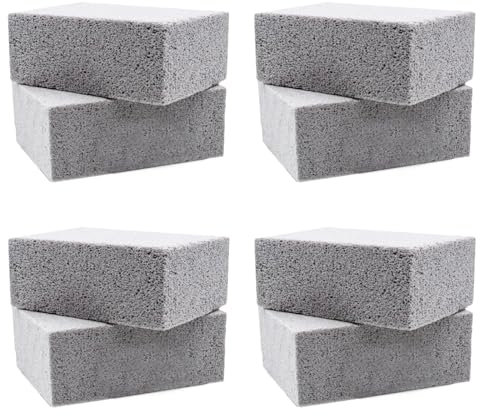 Xerteam 8 Pièces Barbecue en Pierre Nettoyage, Blocs de Pierre Ponce Réutilisables, pour Four Grills L'évier Ustensiles de Cuisine Toilettes Carreaux, Pierre Abrasive Nettoyage
