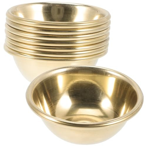 SOLUSTRE 7stücke Teiliges Opferschalen Aus Hochwertigem Messing Wasseropferbecher Für Buddhistische Meditation Dekorativ Und Langlebig Geeignet Für Tempel Und Zuhause