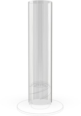 höfats Verre de rechange Spin 1500 - Pièce de rechange pour feu de table Spin 1500, torche, feu suspendu, cheminée de table - Cylindre en verre borosilicate résistant à la chaleur - Diamètre : 14,5 cm