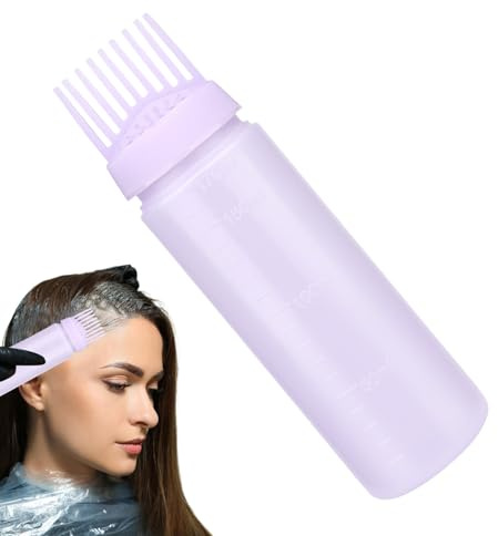Outil applicateur de cuir chevelu – Peigne de distribution de liquide vide, flacon de médicament d'huile capillaire sans danger, article professionnel de salon de beauté, accessoire de teinture des