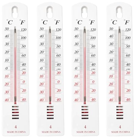 4Pcs Greenhouse Thermometer, Outdoor Thermometer, Room Thermometer Suitable for Monitoring The Health of Greenhouse Plants