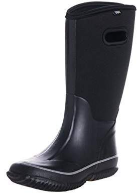 WTW Mid Calf Rain Boots for Women - Waterproof Insulated Neoprene Mud Boots Outdoor Hunting Garden Boots