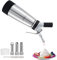 Acier Inoxydable Siphon Chantilly, Siphon de Cuisine Professione Syphon en Acier INOX à Crème Chantilly Plus 3 Buses de Décoration en Inoxydable