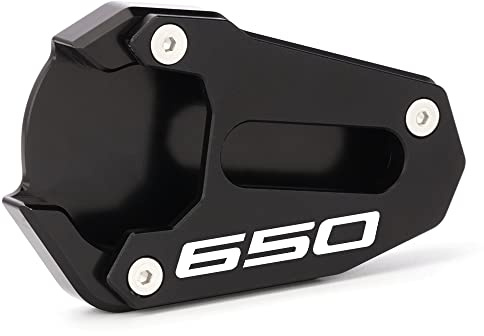 Modeer Für SV650 SV650X 2016-2025 Gladius SFV 650 2009-2018 Motorrad Ständer Pad Fuß Seitenständer Verlängerung Stützplatte SV 650 X 650X SFV650 Zubehör (Schwarz-1)