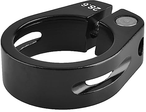 TRIWONDER Sadelklämma 31,8 mm, 34,9 mm, snabbkoppling, cykelsadelstöd, sadelklämma, cykelsadel (01 svart, 28,6 mm)