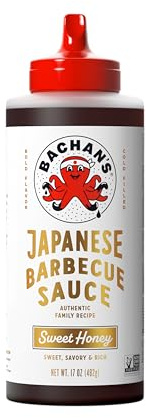 Bachan's Salsa barbecue giapponese con miele dolce, 500 ml, senza OGM, senza conservanti, senza BPA, condimento per ali, pollo, manzo, maiale, frutti di mare, ricette di pasta e