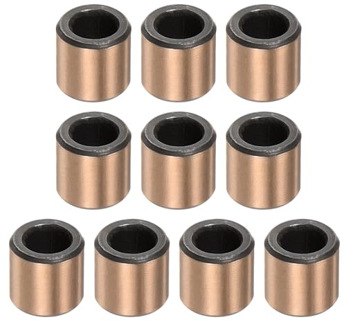 sourcing map Sleeve Bearings 3mm Bore x 5mm OD x 5mm Length Plain Bearings Wrapped Oilless Bushings for Sliding Parts of Machinery, 10pcs