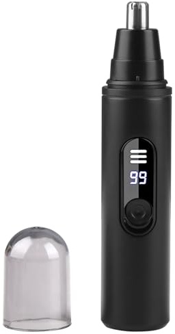 Nose Hair Trimmer for Men Women, Ear and Nose Hair Trimmer Clipper Rechargeable, Painless Facial Hair Eyebrow Remover with IPX7 Waterproof, Dual Edge Blades for Easy to Cleaning, Trimming Tool