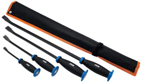PROFI Stemmhebel Set 4-teilig – Montiereisen & Hebeleisen mit Transporttasche – HERO Premium Werkzeug