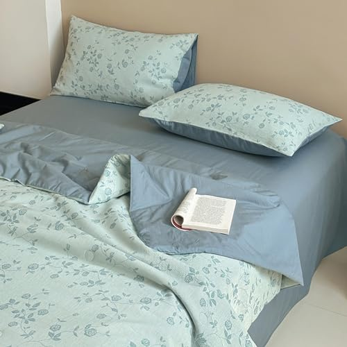 ISCBAFYX Trapunta King Full Size, Piumino Estivo con Aria condizionata Estiva in Garza Leggera a Doppio Strato - Coperta con Nucleo Trapuntato Portatile Delicata sulla Pelle per pisolino da Viaggio