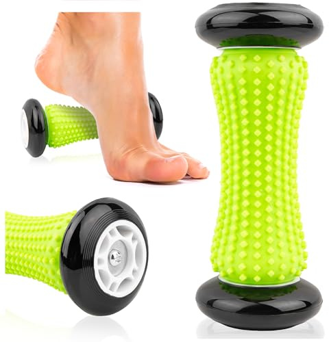 SULPO Fußmassageroller mit Noppen - Fußroller und Igelrolle für Füße | Kompakt für tägliche Fußmassage an Fußsohle, Fußgewölbe und Ferse - Druckintensität durch eigenen Fußdruck dosierbar
