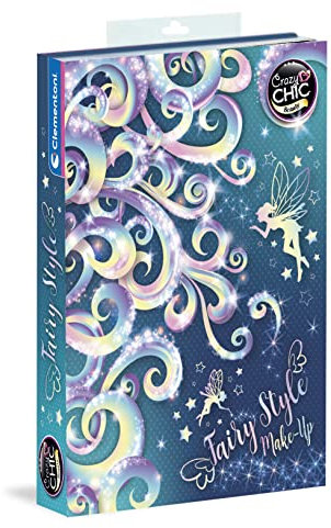 Clementoni - 18696 - Crazy Chic - Fairy Style Make Up - Trousse Trucchi Bambina, Cofanetto con Trucchi Lavabili, Set Cosmetici Bambini 6 Anni