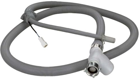 Tubo di Carico da 180 cm per Lavastoviglie con Acquastop Adatto a Smeg Rex Electrolux Aeg Zanussi, ‎acciaio inossidabile, 180 x 3 x 3 cm; 470 grammi