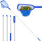 Priksia Guadino per piscina, 207 cm, maglia fine con asta telescopica, accessorio per la pulizia della piscina, piscina, laghetto, alghe e bestway, piscina per bambini, vasca idromassaggio