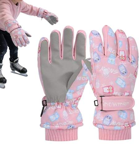 Vinterhandskar för barn - 9 cm vindtäta handskar | utomhussporthandskar, för löpning, cykling, skidåkning, vandring, resor, resor, lekplats