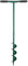 Bakaji Taladro manual de 100 cm de altura, broca helicoidal en espiral, mango de plástico blando, para jardinería a mano, excavadora de plantas, tierra o tierra (10 cm de diámetro)