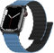 Anlinser Magnetbänder Kompatibel mit Apple Watch Armband 49/46/45/44/42mm, Doppelseitiges Wendbares Silikon-Ersatzband für iWatch Ultra 2 Serie 10/9/8/7/6-1 SE (Schwarz/Blau)