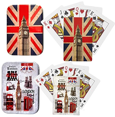 Souvenirs 2 London Playing Card Union Jack British Flag Playing Cards England Landmarks London Collectable & Gift