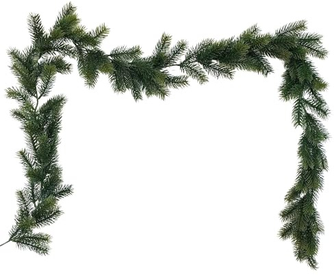 Tannengirlande in naturgetreuer Optik - künstliche Tannengirlande - Weihnachtsgirlande künstlich - Dekogirlande Weihnachten - Innen- und Aussenbereich (Tannengirlande L 180 cm / 120 Zweige)