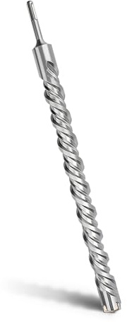 MOXPIFY SDS Plus - Broca para hormigón (35 x 460 mm, con 4 cortes de metal duro y doble hélice), para hormigón, piedra, piedra natural