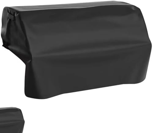 Generico Cubiertas para barbacoa impermeables y cortavientos para barbacoa empotradas con revestimiento impermeable para barbacoa de exterior