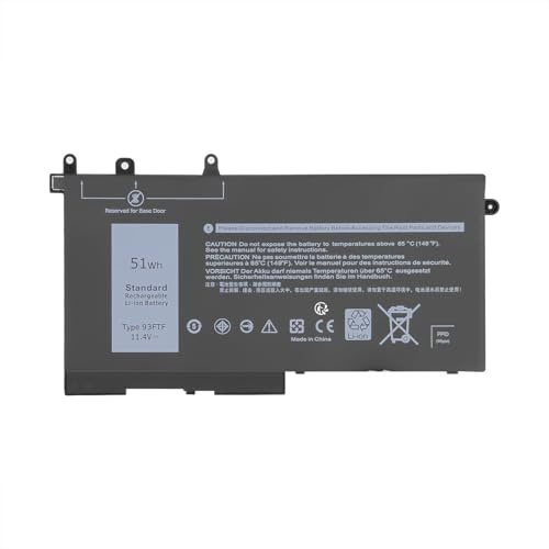 93FTF Batteria per Dell Latitude 5580 5590 5591 5480 5490 5491 5495 5280 5288 5488 E5280 E5480 E5580 E5590 Precision 15 3520 3530 M3520 M3530 D4CMT 083XPC 83XPC 4YFVG 11.4V 51Wh