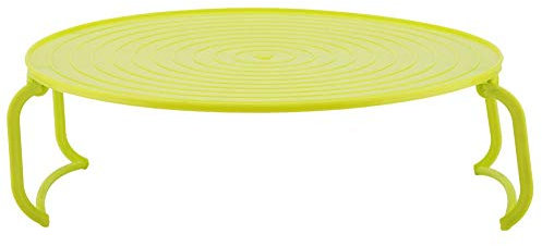 Nikou Pentola a Vapore Forno a microonde in plastica Multifunzionale Riscaldatore a Vapore a Strati Rastrelliera per Cottura(Verde)