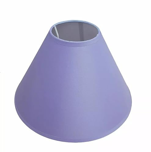 12 Cotton Textured Fabric Coolie Ceiling Light Shade & Table Lampshade (Lilac)