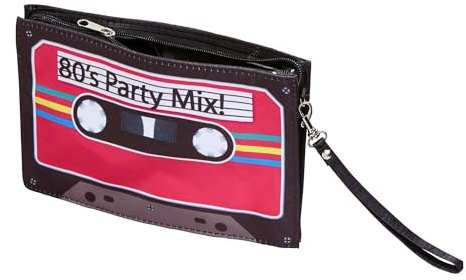 W WIDMANN MILANO Party Fashion - 68592 - Bolso de mano, cassette, años 80, disfraz, accesorio, carnaval, fiesta temática