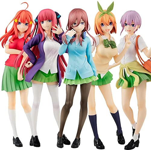 Zhongkaihua 5 Stück/Set Anime The Quintessential Quintuplets Figur, Nakano Miku Action Figure PVC Model Toys Desktop Ornaments Collectable Supplies