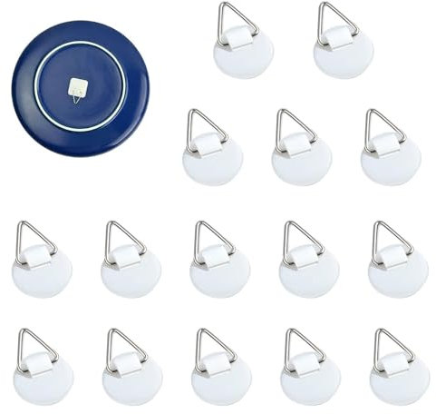 Supporti Verticali per Piatti da Parete, 15 Pezzi Appendi Piatti da Parete, Ganci per Piatti in Plastica, Ganci per Quadri Adesivi, Piatti Verticali da Parete, Adesivi per piatti, Cucina,Ufficio,Bagno