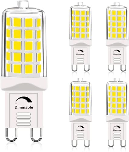 G9 LED-lampor Varmvit lampa LED-lampa Dimbar, 4W Motsvarar 40W halogenlampa, G9-lampa 450 lumen Ingen flimrande energisparande G9 liten glödlampa