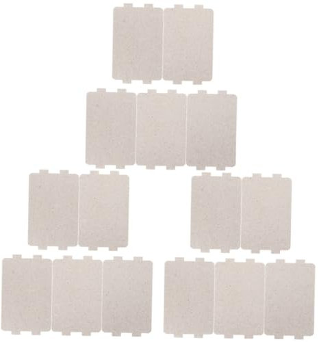 IMIKEYA 15pcs Heat Resistant Mica Plate for Microwave Oven Insulation Cover for Microwave