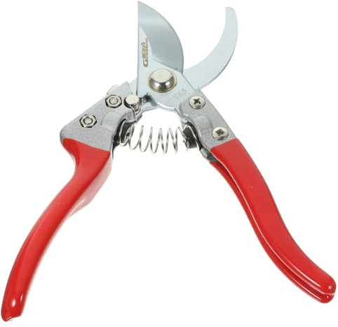 Kisangel Gartenschere Handschere Pflanzenschere Gartenversorgung Trimmer Schnittmaschine Gartengerät Handbuch Schermaschinen Werkzeug Blumenschere Rostfreier Stahl rot