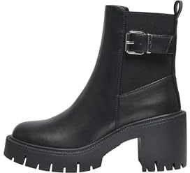 ONLY Femme Boot Onlbluebell-2 Buckle Bottines, Noir, 40 EU