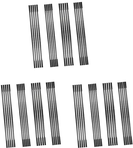 Tassteen 3 Set Scroll Saw Blades,Fretsaw Blade,Scroll Saw Blades,Scroll Saw Blades with Pin, 10/15/18/24 Teeth, for Woodworking