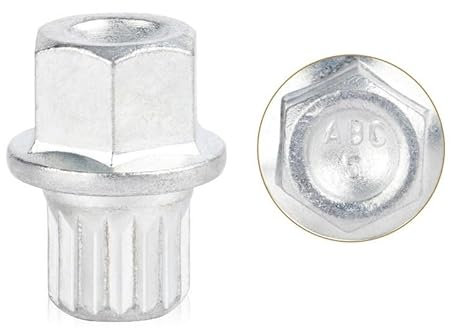 YXYOZMD Adattatore Chiave antifurto per Dadi di bloccaggio dei bulloni delle Ruote n. 0 a n. 9 8D0601139F per VW, per Golf, per Jetta, Passat, Touran, per Au/di, A4, A6, A8 TT(16 Teeth)
