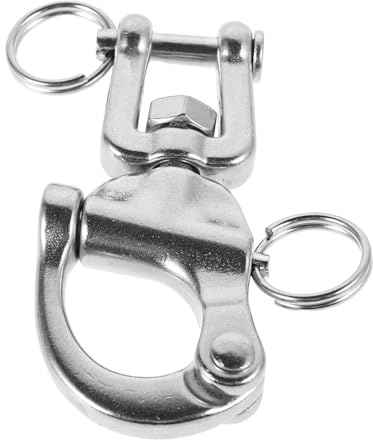 GALPADA Swivel Snap Shackle Stainless Steel Quick Release Hardware for Sailboats Yachts Rigging Heavy Duty Load Safety Chain