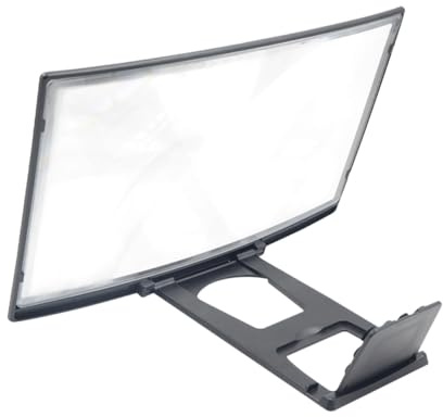 WEKADRIN Amplificador de Pantalla para Móvil con Lente Curvada Aumento Material y Resistente Soporte Duradero para Ver Vídeos y Reducir Fatiga Visual