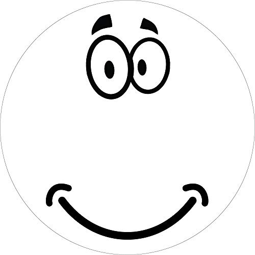 Saugroboter-Aufkleber, Gesicht, Größe und Farbe WÄHLBAR - Sticker Augen Mund Wischroboter