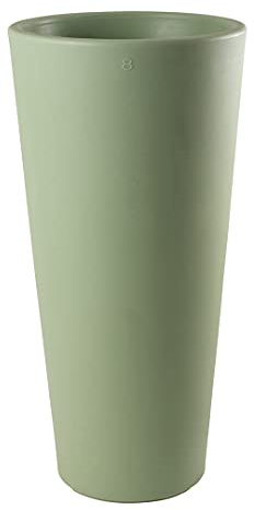 8 seasons Design Shining Classic Pot XL, LED Pflanzkübel 49 x 100 cm (Mint), E27 Fassung inkl. Leuchtmittel in warmweiß, großer beleuchteter Pflanzkübel für innen + außen, Blumenkübel